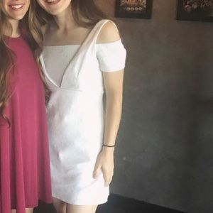 White Off the Shoulder Zara Dress Mini